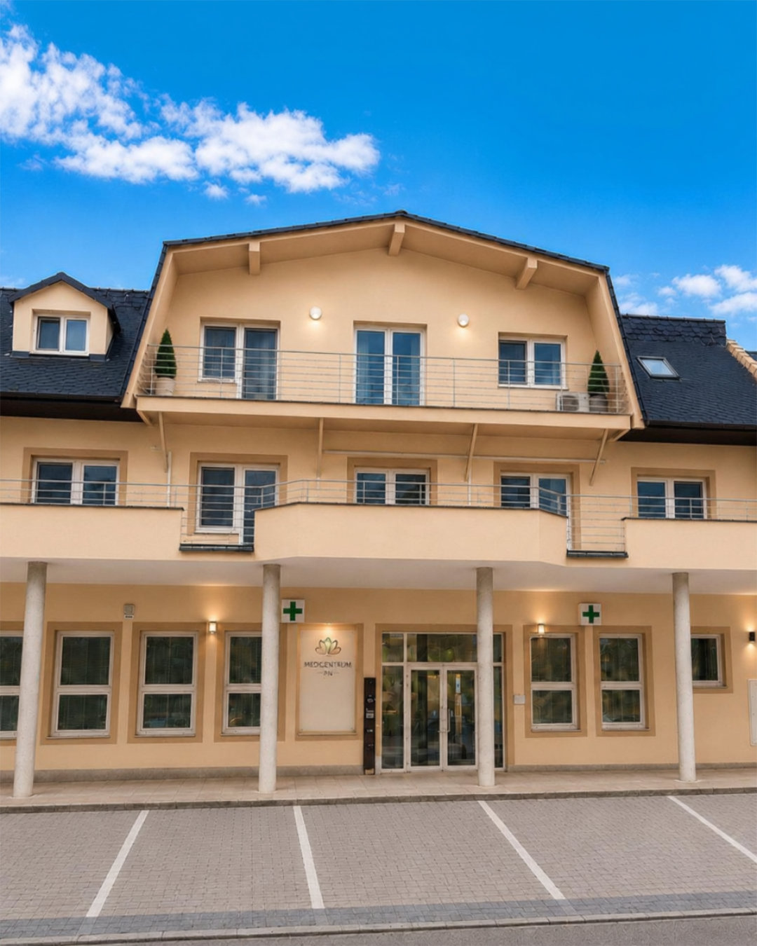 Budova kliniky Medicentrum PN v centre Piešťan